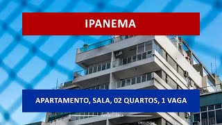 AP0173 - Aluga-se, Ipanema, Ótimo apartamento, sala, 2 quartos, com dependência, 1 vaga!