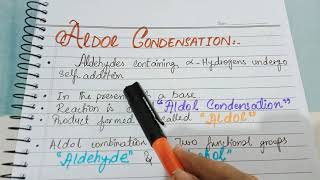 Aldol Condensation | Aldehydes Reaction.