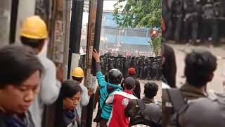 Demo d warung bongkok berujung hujan batu