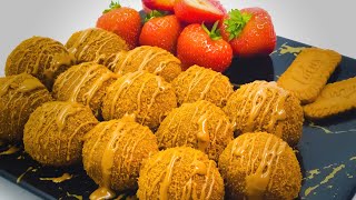 كرات اللوتس المحشية طريقة مبتكرة وسهلة | Stuffed Lotus Biscoff Truffles Super delicious