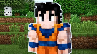 I beat Minecraft as Goku