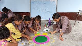 Morden science public school shivpur sakra 🏫 rangoli competition 🪔💗#shorts