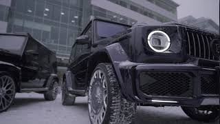 Brutal BRABUS family in the Russian winter