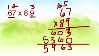 Multiplying decimals trick