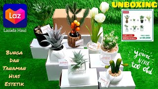 AESTHETIC ARTIFICIAL FLOWER BY AONEZ || LAZADA HAUL SPECIAL BUNDLE