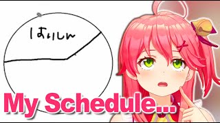 Miko tries to explain her daily cycle but fails [hololive/ Eng sub]