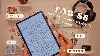 Como uso meu Tab S8 para a faculdade e estudos