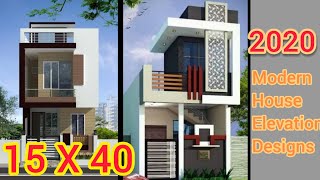 15x40 Modern House Elevation Design 💖💖💖 || Small House Front Elevation Design