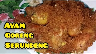 Menu Praktis Bulan Ramadhan, utk stok menu sahur dan buka puasa"Ayam Goreng Serundeng"#menuramadhan