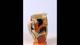 A Clarice Cliff Athens shape Fantasque Bizarre 'Oranges and Lemon' Jug