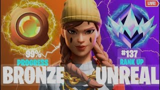 1 LIVE POUR PASSER UNREAL SUR FORTNITE !!! ( live de 9h )