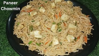 बाजार जैसी चटपटी पनीर चाउमीन | Veg Chowmein | paneer Chowmein | paneer Noodles | Chowmein recipe