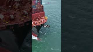 Harrier's Epic Container Ship Landing!  #militaryhistory #automobile #militaryaircraft #shorts