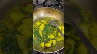 Vegetables Methi aloo