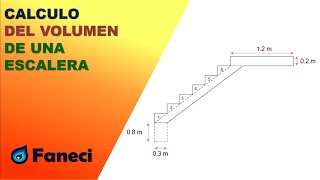 CALCULAR EL VOLUMEN DE UNA ESCALERA✅