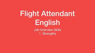 Flight Attendant English: Job Interview 1