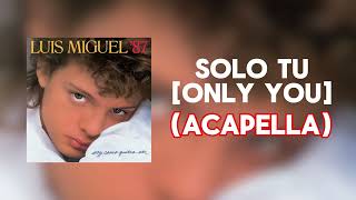 Luis Miguel - Solo Tu [Only You] (Acapella)