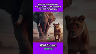 Now the elephant and the tortoise were going to help the lioness #episode3rd #viralshort