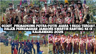 scout_premadeone Putra-Putri Juara 1 Regu Tergiat Dalam Perkemahan Jamran Ke IX Kalibawang 2023