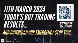 AI Momentum Scalper - Today's Trading Result and my Emergency Stop Tool