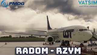 🔴PMDG 737 | RADOM (EPRA) -  RZYM (LIRF) | LOTVA | MFS2020