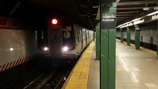 Bay Ridge-95 St bound R train entering Atlantic Av-Barclays Center