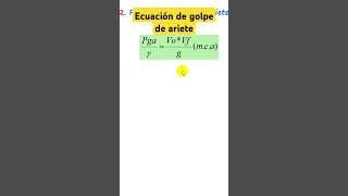 Ecuación de golpe de ariete