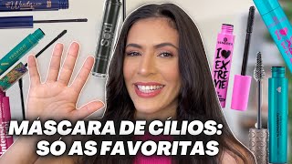 TOP 5 MÁSCARAS DE CÍLIOS RÍMEL COM EFEITO INCRÍVEL - MINHAS FAVORITAS QUE USO SEMPRE | Make com Lari