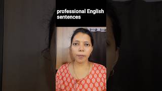 Professional English sentences | Spoken English through Tamil #shorts #trending