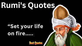 Rumi quotes on Life, Motivation And Spiritualism