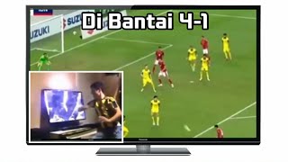 Malaysia Di Bantai (4-1) Supporter Malaysia Ninju TV