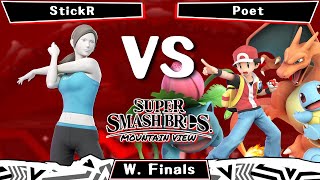 Poet (Pokemon Trainer, Wario) vs StickR (Rosalina, Wii Fit Trainer) - Winners Finals