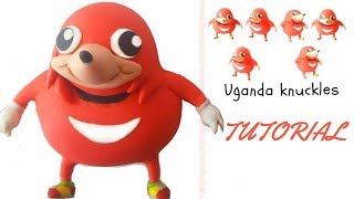 UGANDA KNUCKLES clay, cold porcelain, plastilina TUTORIAL do you know the way