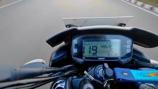 Suzuki gixxer 2020 single chenel abs top speed test