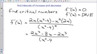 13-14 D Asymptotes and Intervals of Increase and Decrease