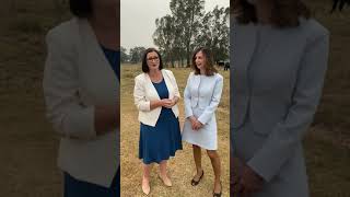 Robyn and the Education Minister on the Hawkesbury Agricultural Centre of Excellence