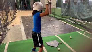 Batting cages working on off speed and fast ball