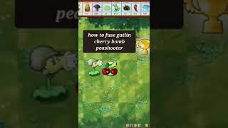 how to fuse Gatlin cherry bomb peashooter