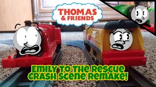 Thomas and Friends | Emily to the Rescue Crash Scene Remake! | (TOMY, Trackmaster, Plarail)