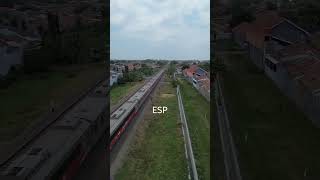 LIHAT KA ARGO ANGGREK LEWAT DARI ATAS #keretaapiindonesia #keretaapi #dronevideo #djimini3