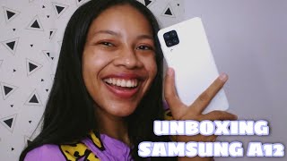 UNBOXING DO MEU SAMSUNG GALAXY A12 | Amanda Karolayne