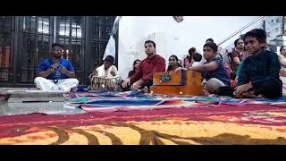 Laxman playing bhajan at Ayushs cousins house