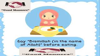 Islamic studies for kids lesson 6 The Table Manners in Islam