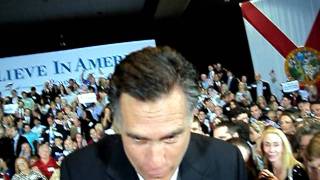 Shaking hands with Mitt and Anne Romney