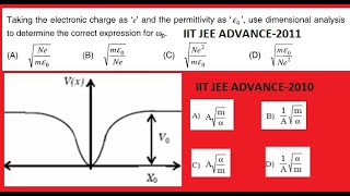 HOW TO USE DIMENSIION IN JEE ADVANCE PYQS QUESTIONS BY RKH SIR