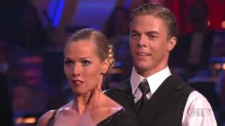 Jennie Garth and Derek Hough - Judging and Scores for First Tango