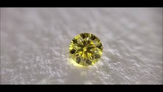 0.28 ct FANCY VIVID YELLOW VS1 GIA 天然  ダイヤモンド ラウンド ブリリアント