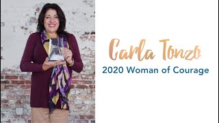 Carla Tonzo, 2020 Woman of Courage Awardee