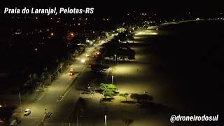 Voo noturno na Praia do Laranjal, Pelotas-RS