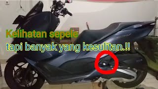 Cara masang footstep atau pijakan kaki PCX 160